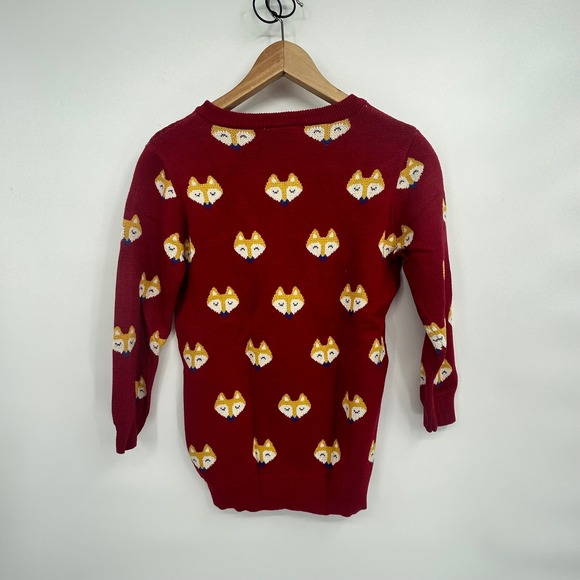 Modcloth Red Fox Pattern Sweater - Picture 6 of 6